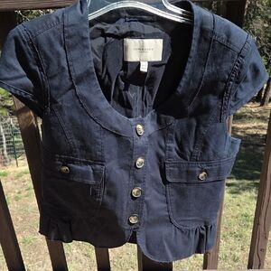 Burberry Shirt/Vest Fitted, Vintage Deep Navy/ Black